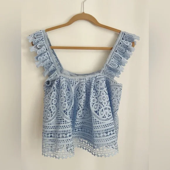 Anthropologie Eri + Ali Lace Cropped Top - Small - Picture 4 of 4